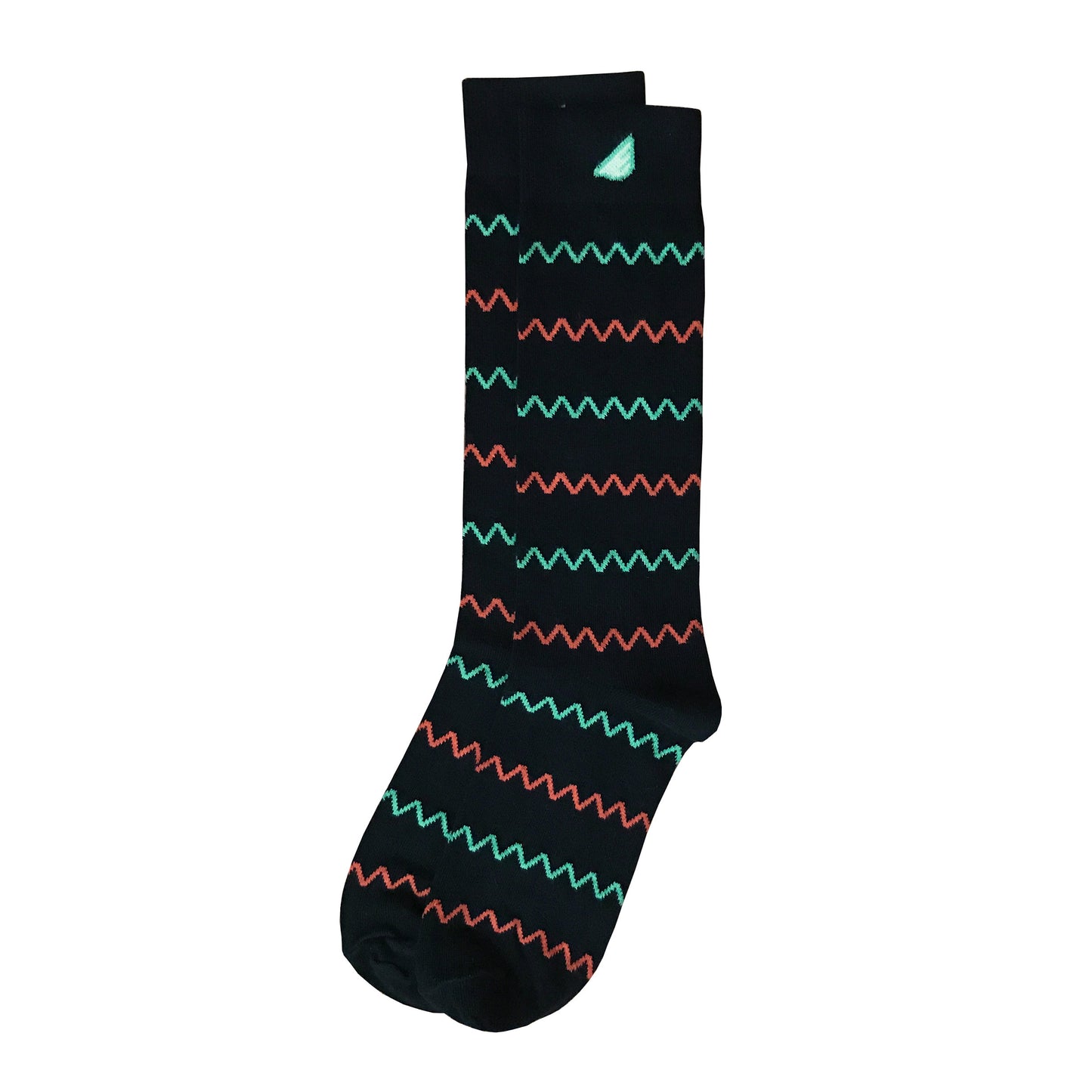 Colorful Black Dress Casual Socks Gift 3-Pack. American Made Bundle