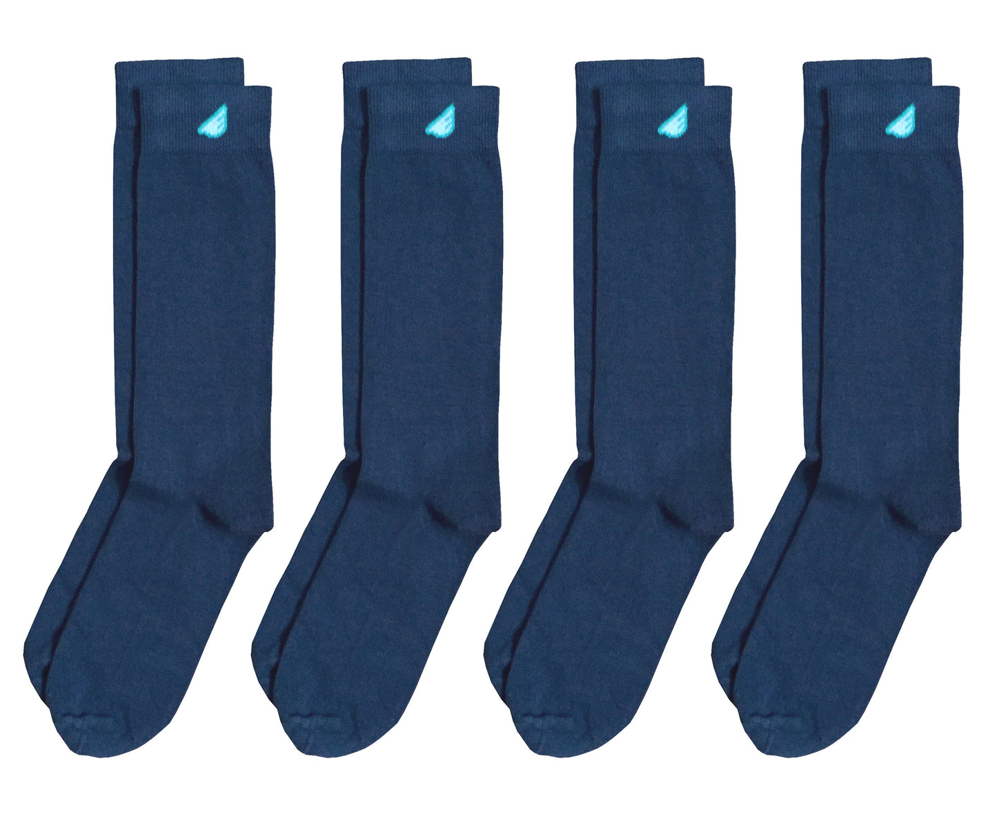 4-Pack Dark Grey - Premium Solids. American Made Dress Socks Bundle