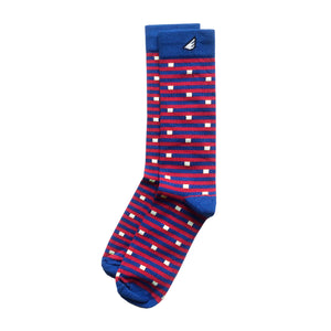 "Red White & Blue" 3-Pack Socks. American Made Gift Bundle
