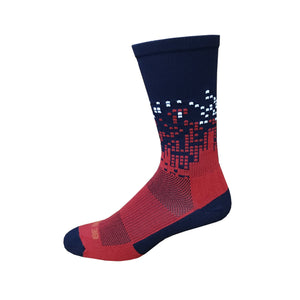 Headliner - Navy & Red. American Made Unique Athletic Socks