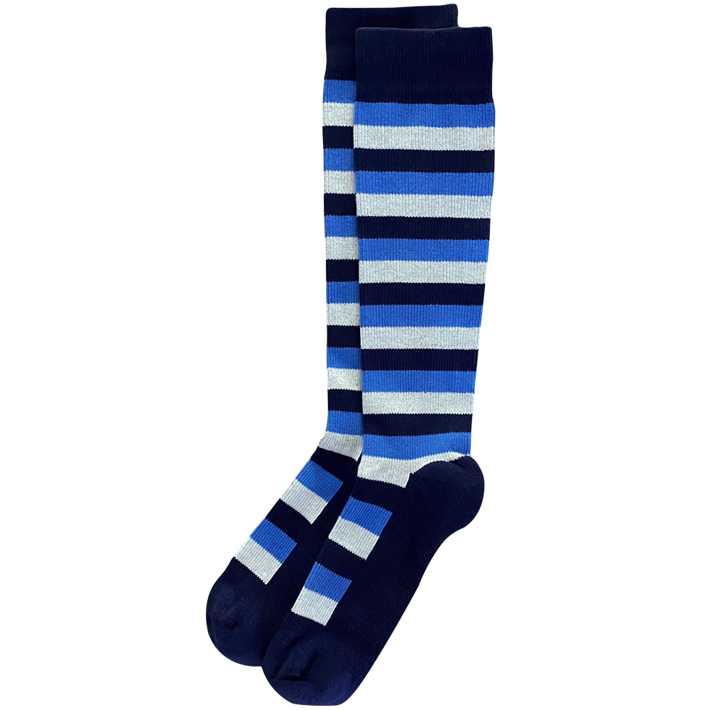 Sky Blue 3-pack of American Made 15-20mmHg OTC Compression Socks
