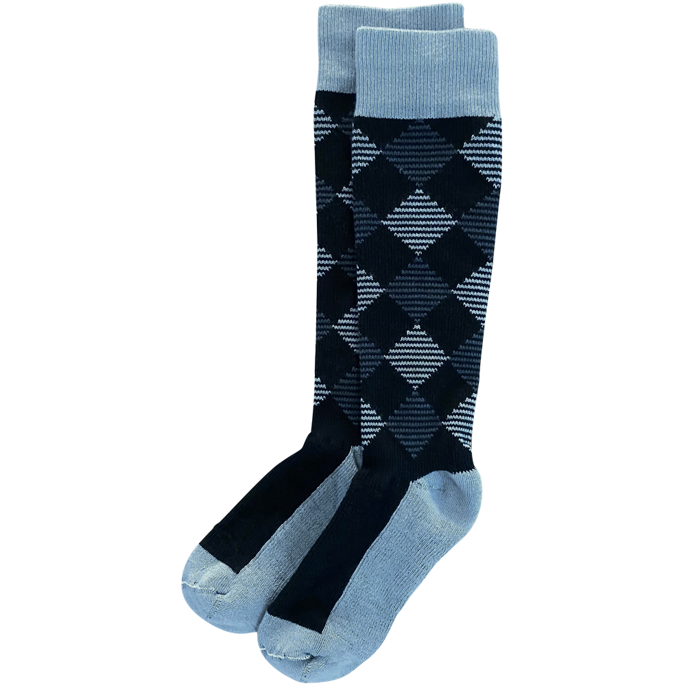Black 3-pack of American Made 15-20mmHg OTC Compression Socks