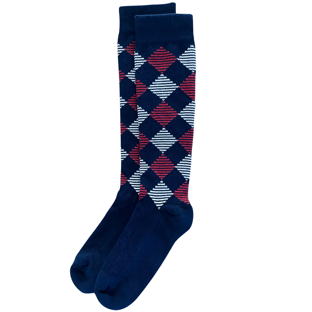 Patriotic "USA" 3-pack of American Made 15-20mmHg OTC Compression Socks