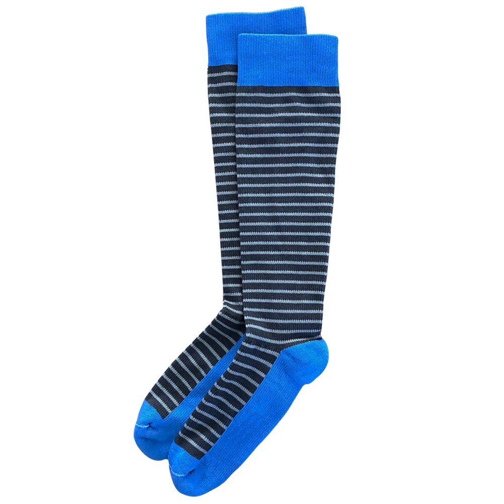 Sky Blue 3-pack of American Made 15-20mmHg OTC Compression Socks