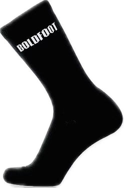 Boston - Black & White. American Made Crew Length Athletic Socks