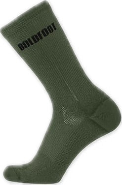 Boston - Grass & Black. American Made Crew Length Athletic Socks
