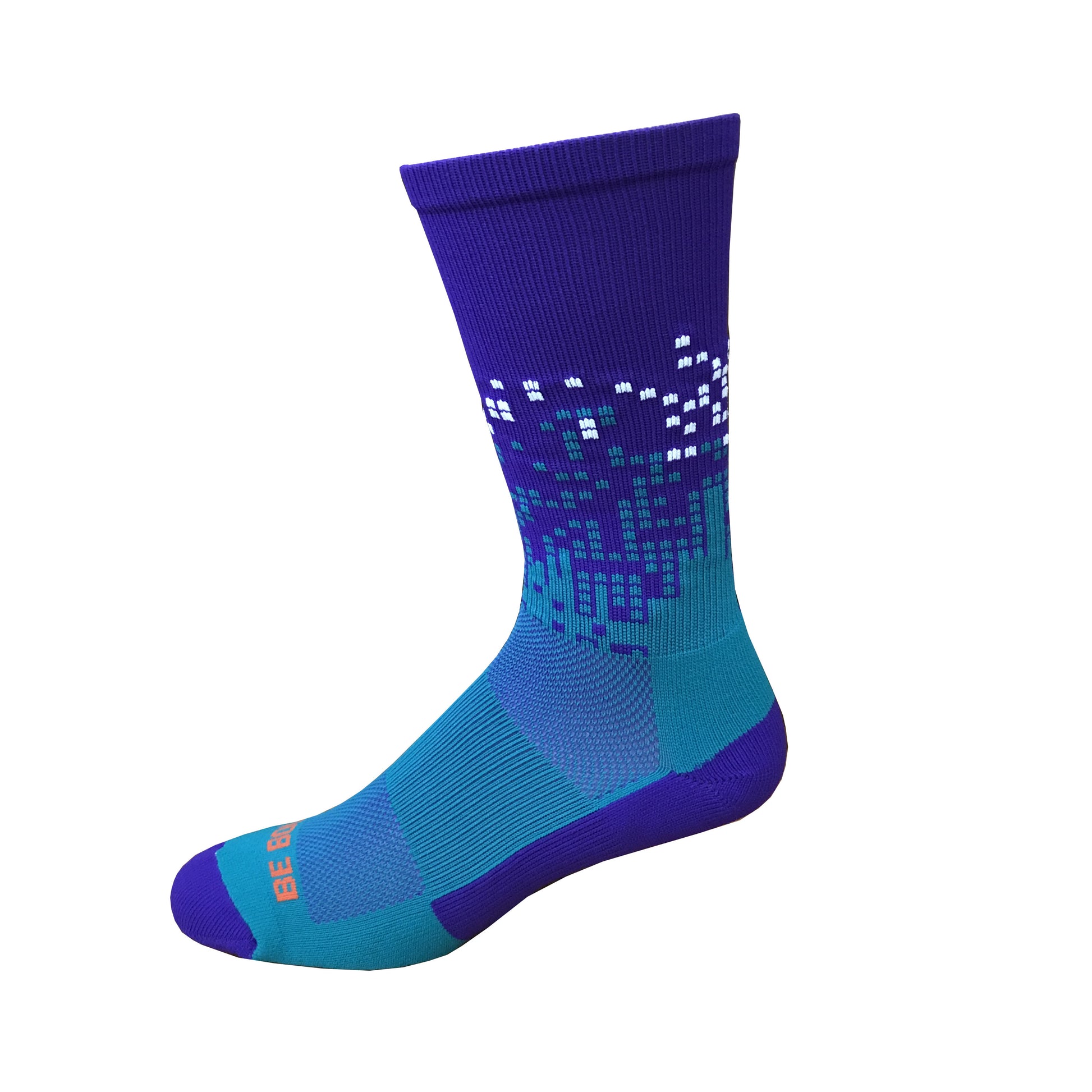 charlotte Hornets purple teal american made in usa athletic socks gift stocking stuffer men women boys