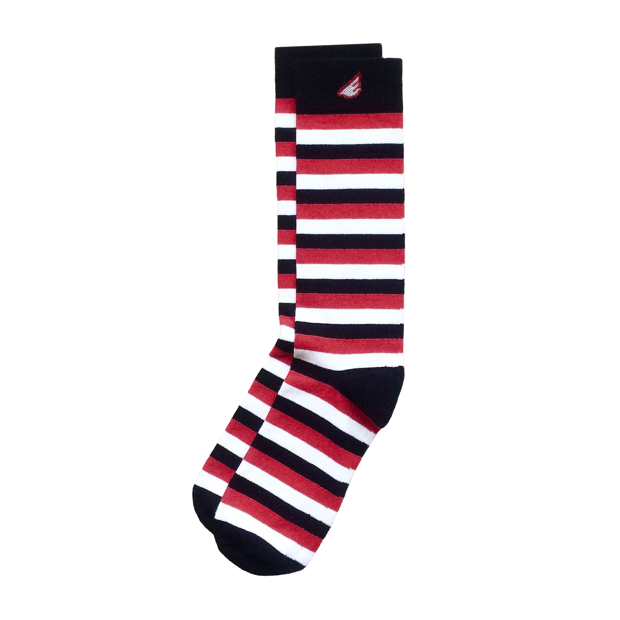 Mens Fun Colorful Black Red Supima Cotton USA-made Dress Socks 3-pack ...