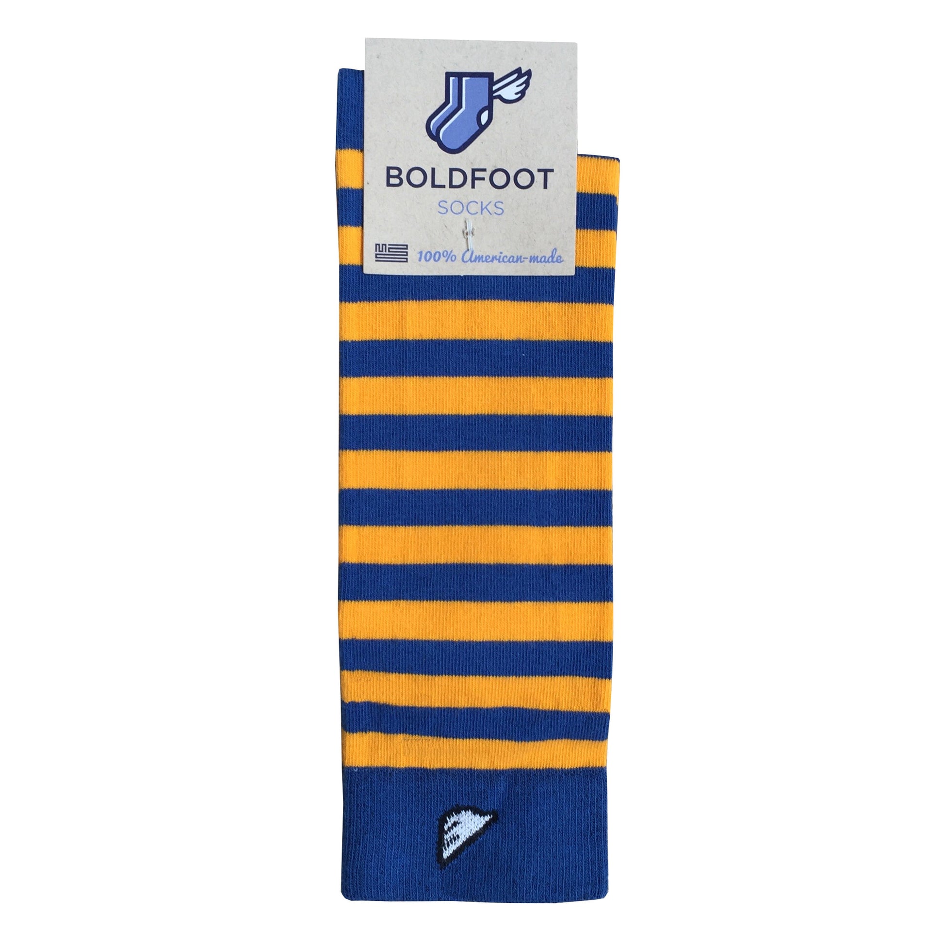 Men's Colorful Stripe Supima Cotton Dress Socks - Royal Blue & Gold MEDIUM: Men US Shoe 4-8, Women 5-9 Men's Colorful Stripe Supima Cotton Dress Socks - Royal Blue & Gold MEDIUM: Men US Shoe 4-8, Women 5-9