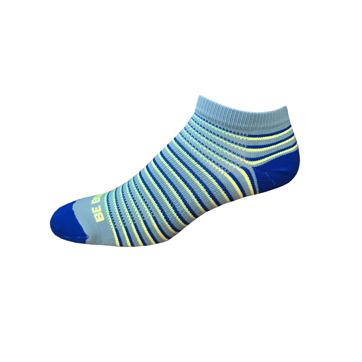 Racer - Navy, Red & White. USA-made Stripe Ankle Athletic Socks ...