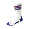 Rookie - White. American Made Unique USA Athletic Socks