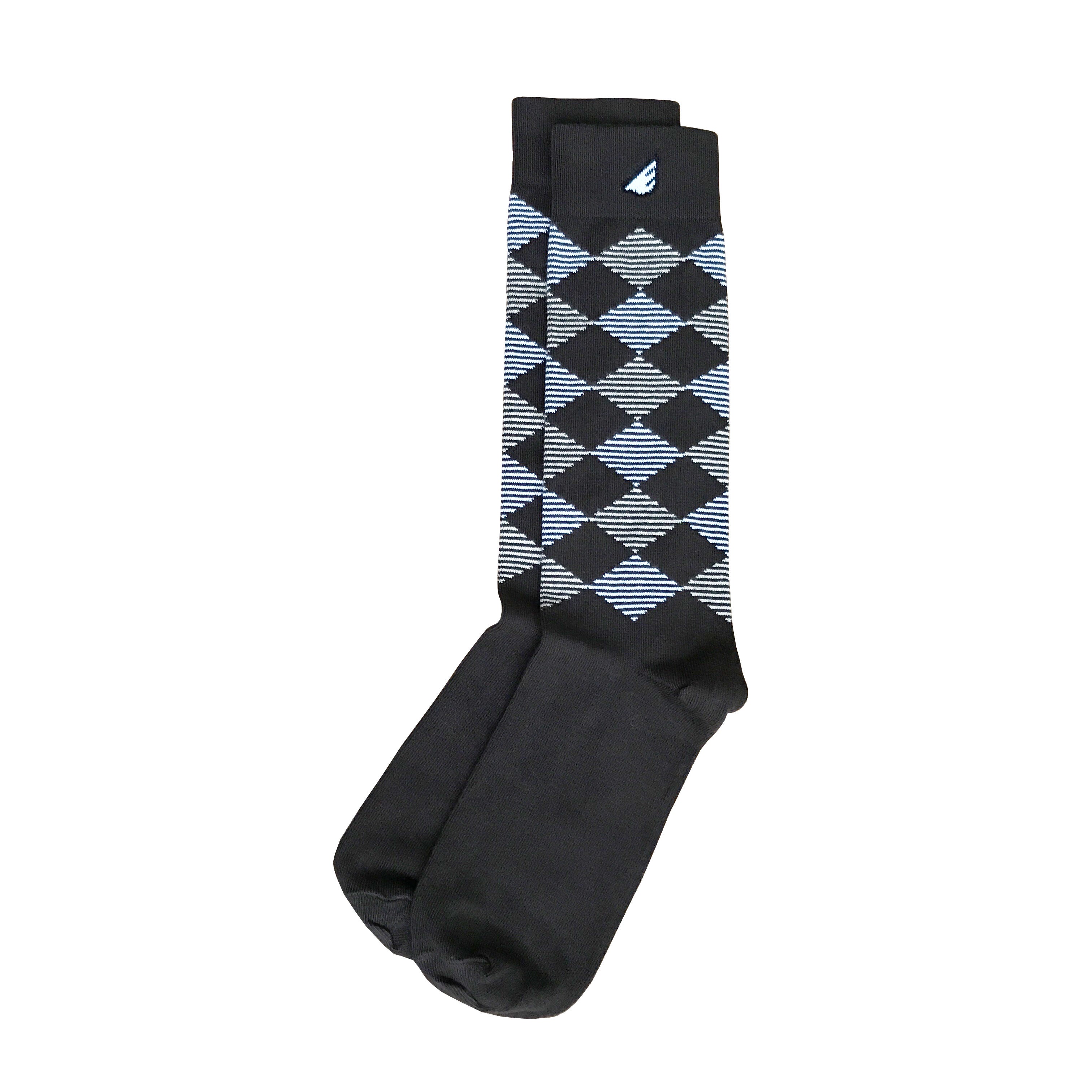 Mens Fun Colorful Digital Camo Supima Cotton USA-made Dress Socks 3-pack -  Boldfoot Socks