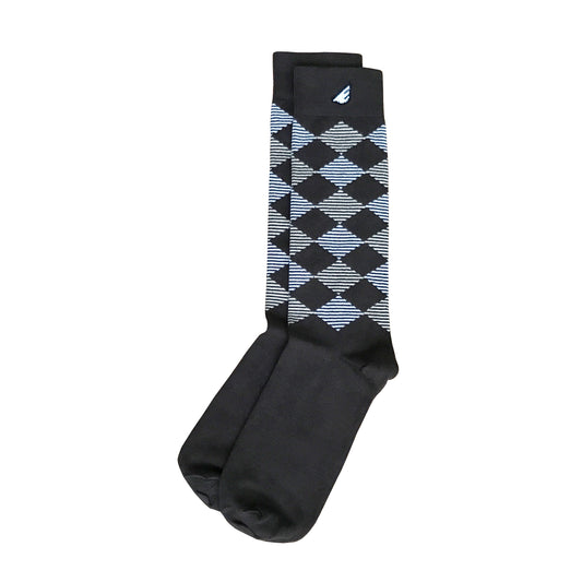 Scotsman - Brown & Khaki / Tan. American Made Dress / Casual Argyle Socks