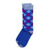 USA Argyle Quality Fun Unique Crazy Dress Casual Socks Red White Royal Blue Grey in America