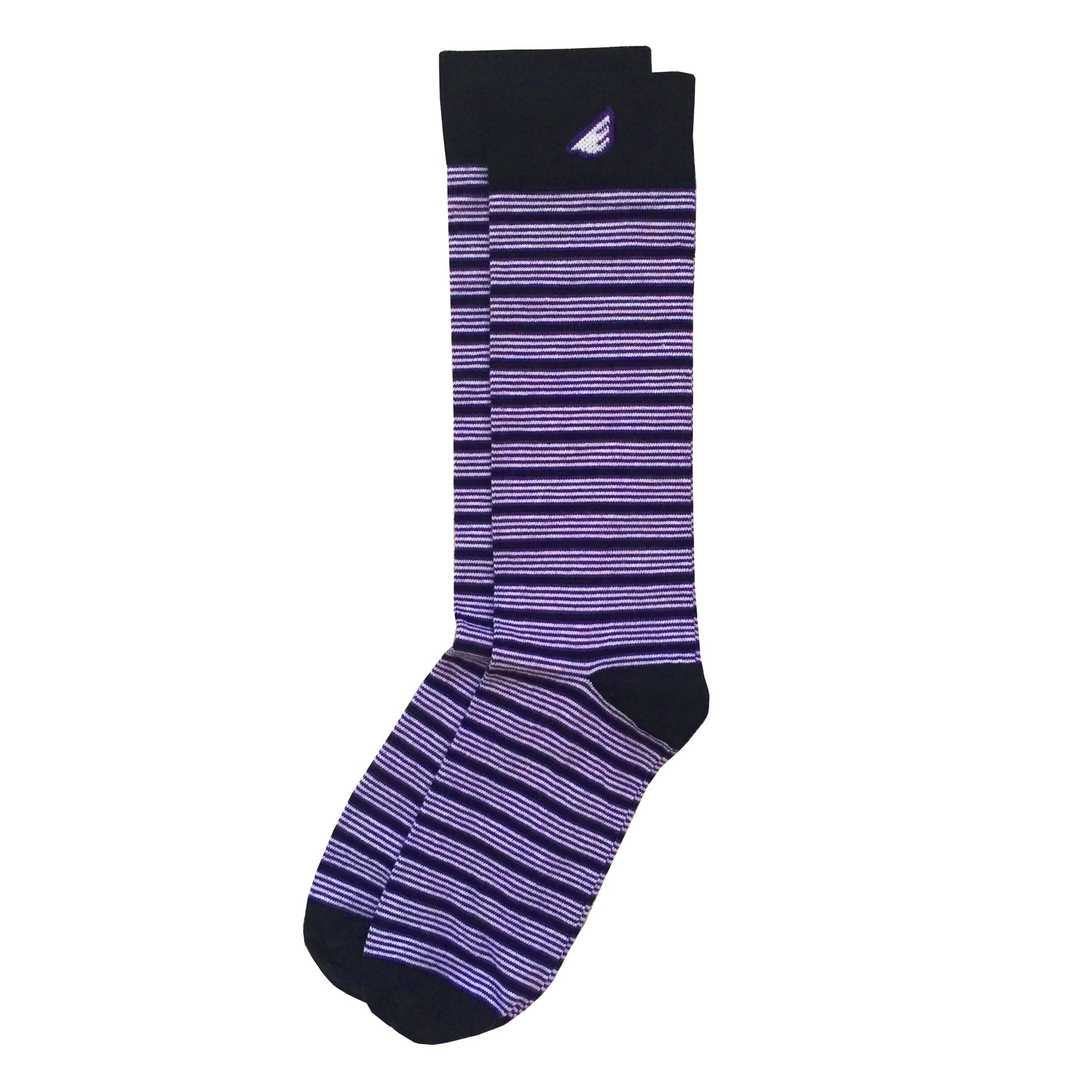 fun purple dress socks Purple Cotton Over the Calf Dress Socks