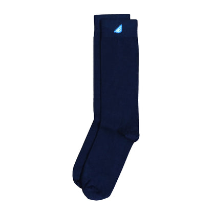 4-Pack Navy - Premium Solids. American Made Dress Socks Bundle