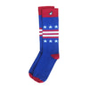 American USA Flag Socks Stars & Stripes Dress Casual Socks Royal Blue Red White