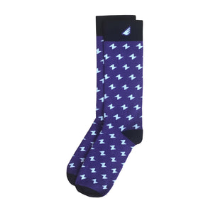 Purple Gift 3-Pack Socks. American Made Gift Bundle