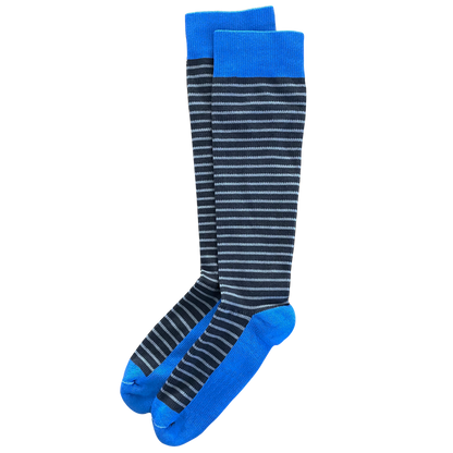 Sky Blue 3-pack of American Made 15-20mmHg OTC Compression Socks