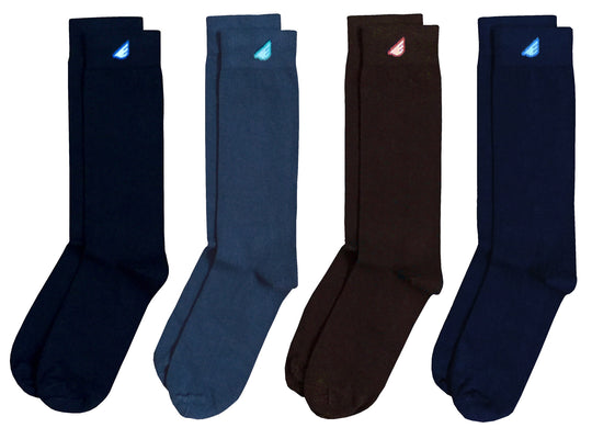 Variety 4-Pack - Premium Solids. American Made Dress Socks